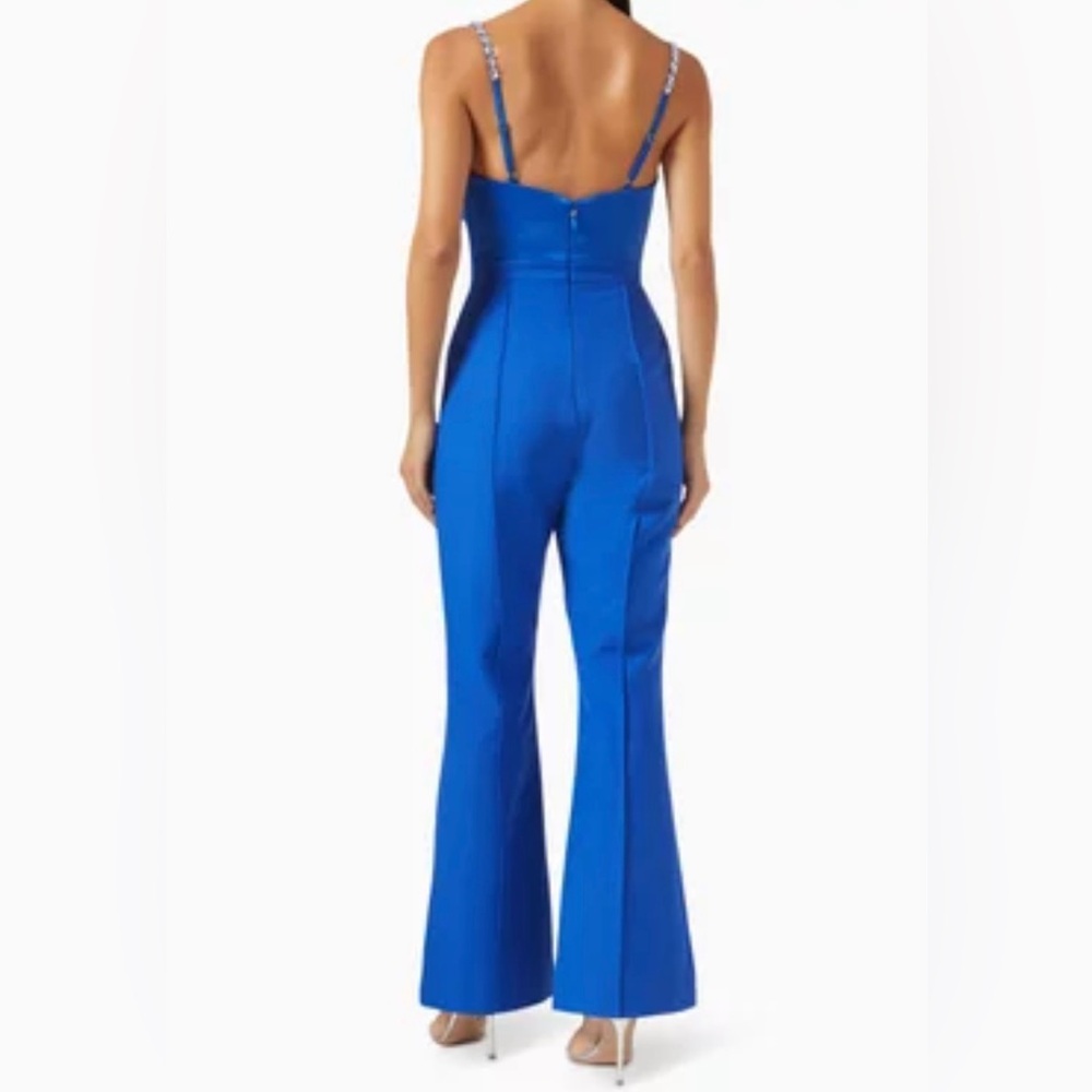LAVISH ALICE Colbat Blue Cowl-Neck Jumpsuit - Picture 4 of 12